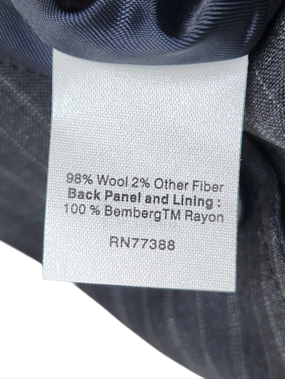 J. Crew Dark Grey Black Pinstripe Suit Vest NWT Wool 27565 Formal Mens Size L